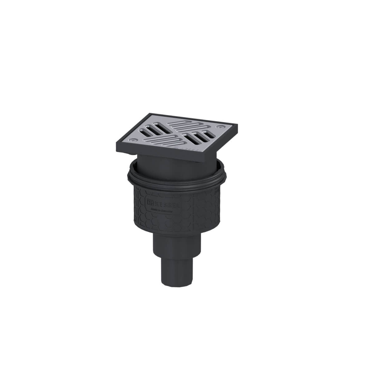 Kessel Bodenablauf Practicus DN/DA 50/50 Höhe 100 mm Grundkörper Aufsatzstück