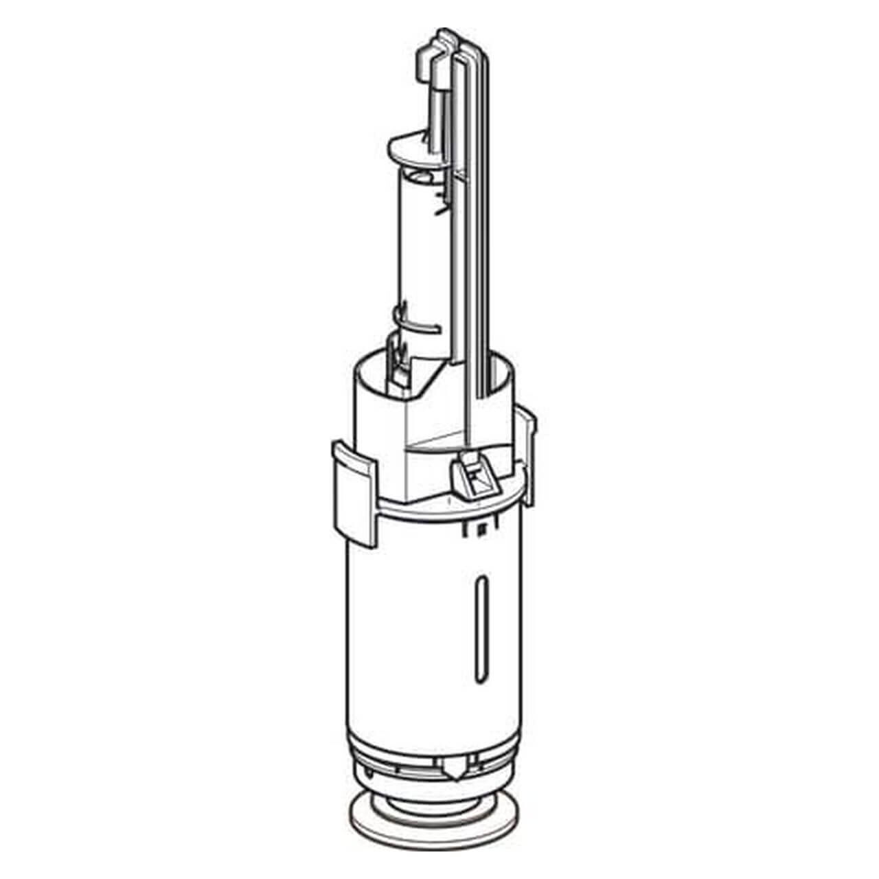 Geberit Spülventil für Aufputz Spülkasten 140.3x