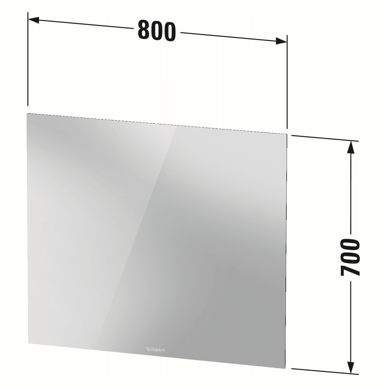 Duravit LED-Spiegel Weiß 80x70 cm 46 W (LM7806000000000)