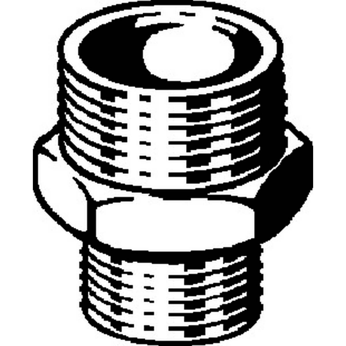 Viega Reduziernippel 3245 R 3/8 x R 1/4 Rotguss