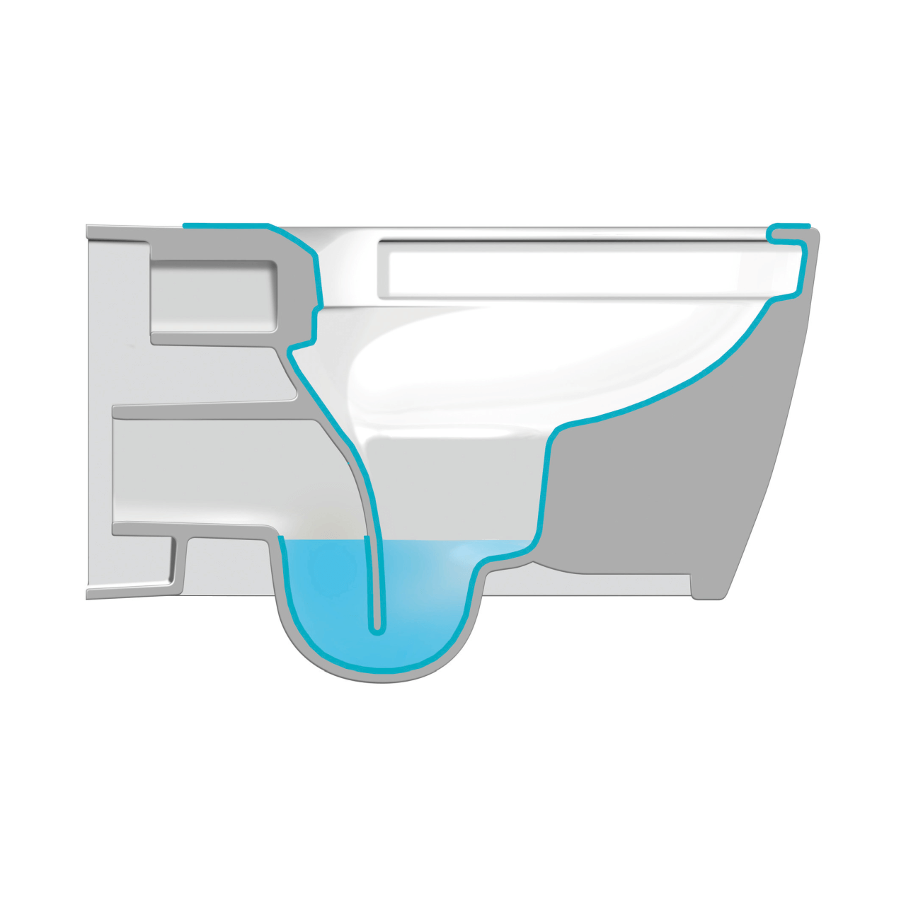 Duravit Wand-Tiefspül-WC Me by Starck, 37 x 57 cm, Rimless, Weiß, WonderGliss (25290900001)