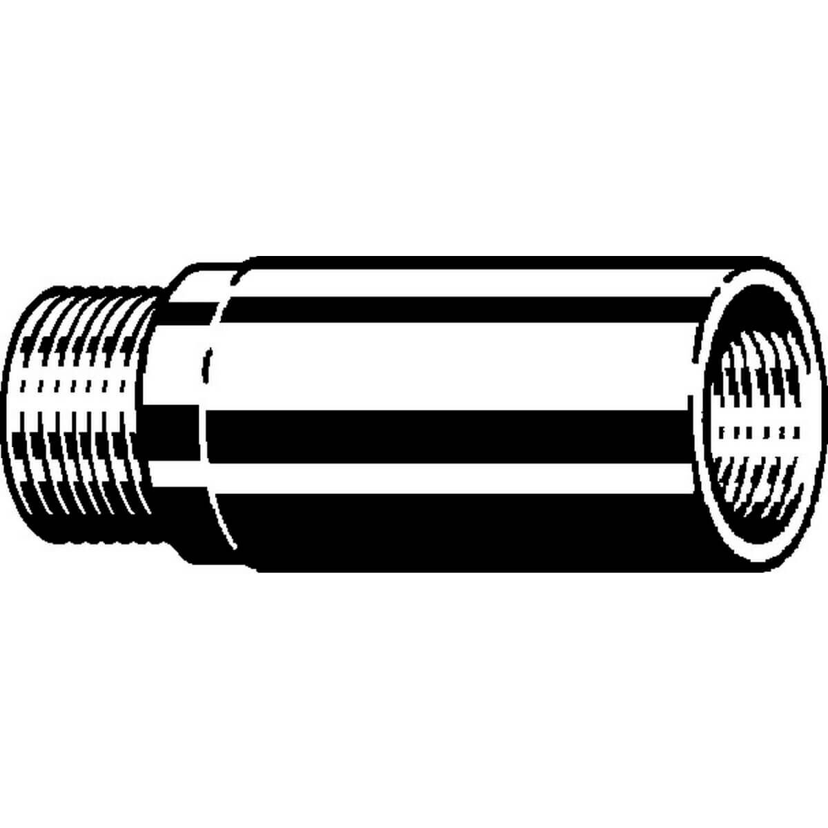 Viega Verlängerung 3525 R 1/2 x Rp 1/2 x 25 mm Rotguss mit Innenvielkant