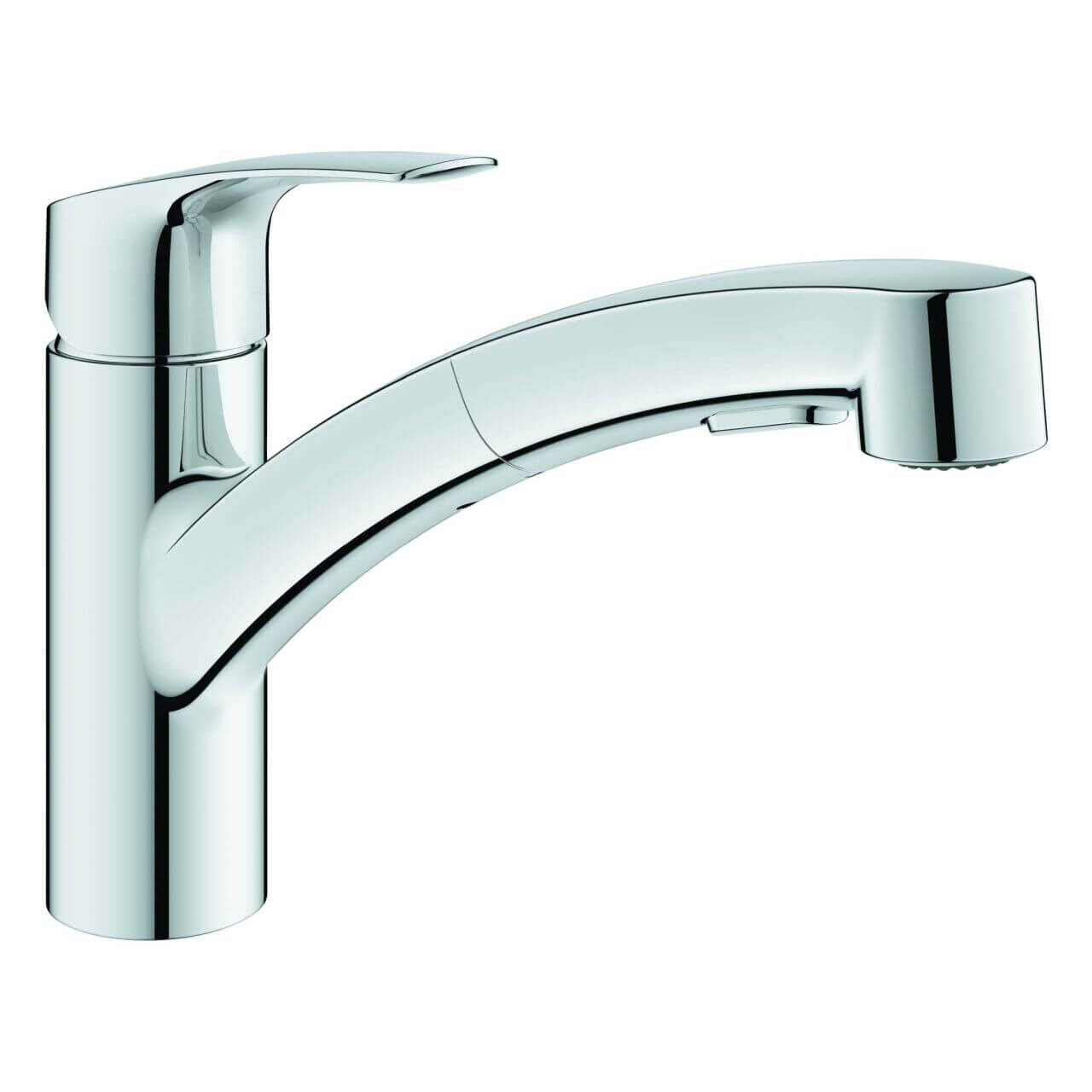 Grohe Spültischarmatur Eurosmart 1/2" mit herausziehbarer Dual-Spülbrause Chrom