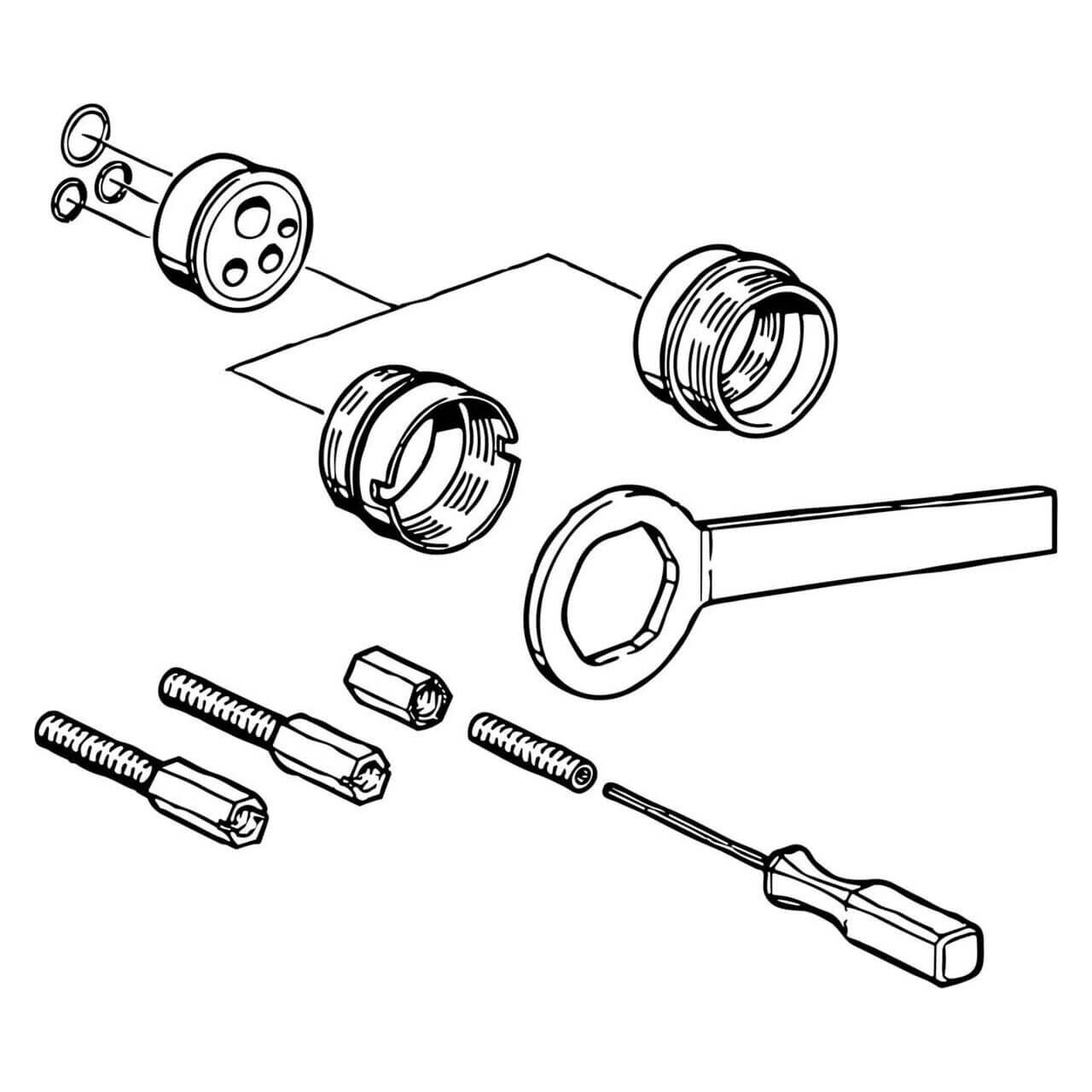 Hansa Hansamat-Verlängerungssatz 20 mm für Einhandmischer-Einbaukörper
