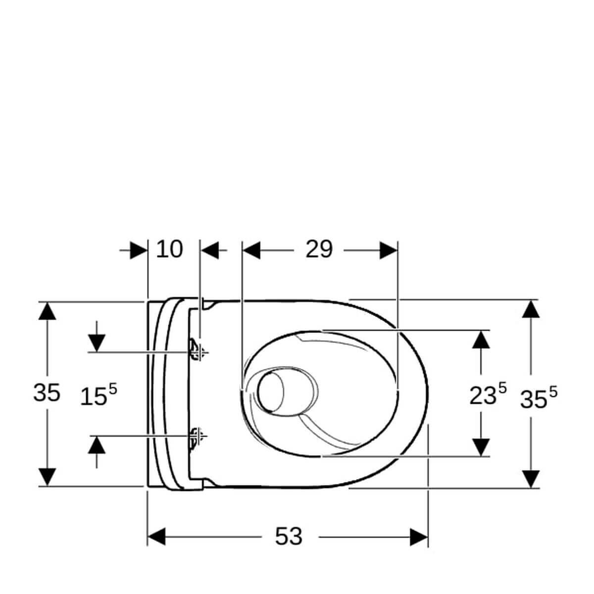 Geberit Wand-Tiefspül-WC iCon Set mit WC-Sitz weiß