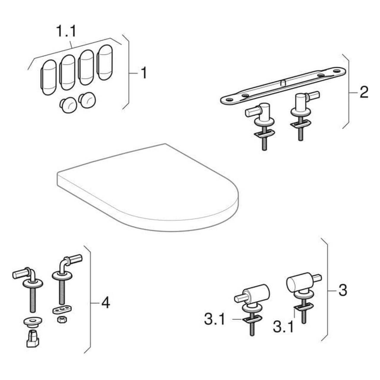 Geberit Wand-WC Icon weiß