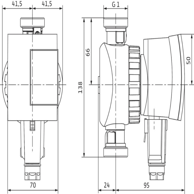 Wilo Trinkwasserpumpe Star-Z NOVA A, G 1, 138mm, PN 10, 230 V