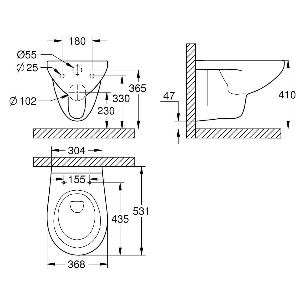 Grohe Wand-Tiefspül-WC Bau Keramik spülrandlos Alpinweiß (39427000) – jetzt bei Meds24 Grohe Wand-Tiefspül-WC Bau Keramik spülrandlos Alpinweiß (39427000)