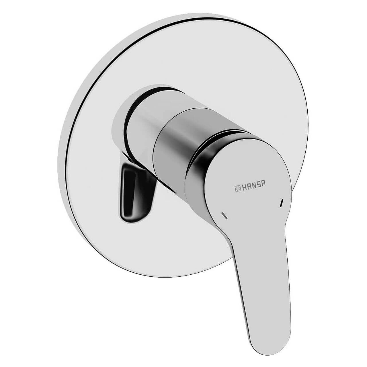 Hansa Duscharmatur Hansamix Chrom, UP-Brause-Einhebelmischer Wandmontage