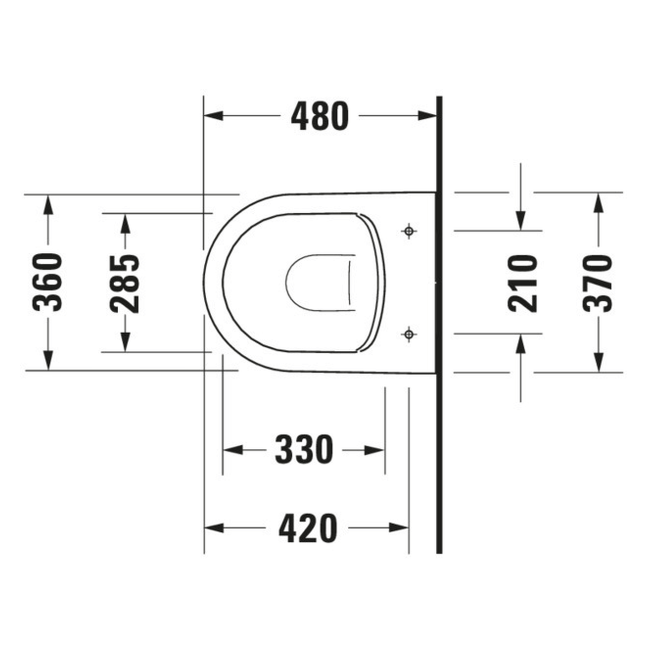 Duravit Wand-Tiefspül-WC Compact Me by Starck 4,5 l Rimless Weiß (2530090000) – jetzt bei Meds24 Duravit Wand-Tiefspül-WC Compact Me by Starck 4,5 l Rimless Weiß (2530090000)