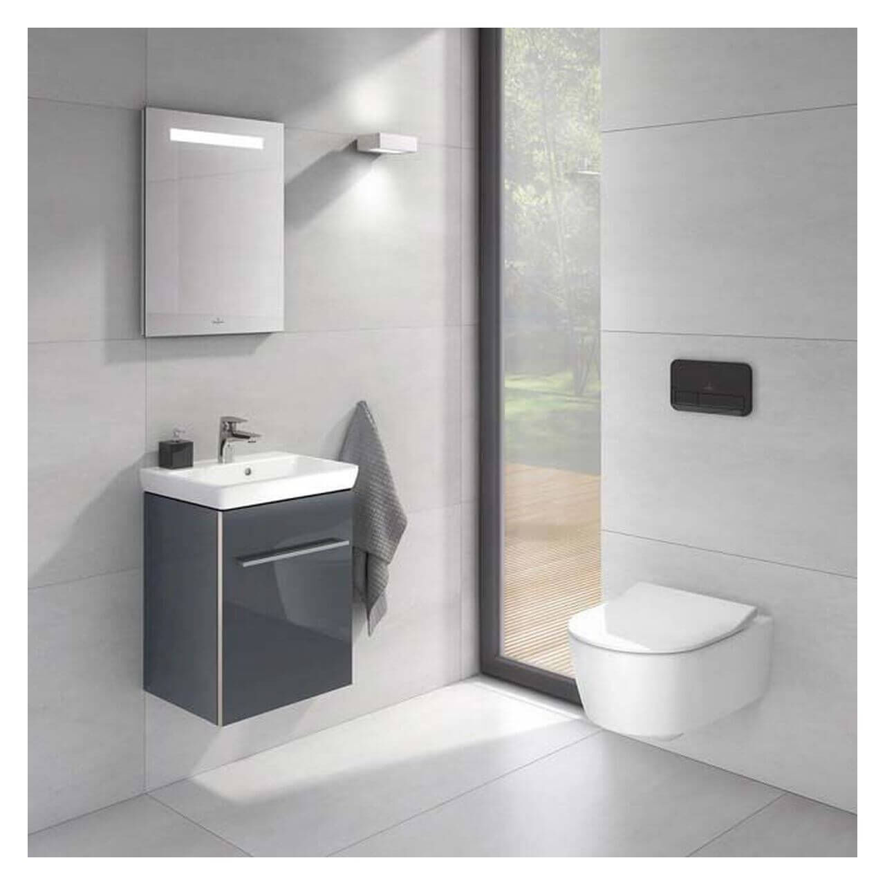 Villeroy & Boch Combi-Pack-Wand-Tiefspül-WC Avento DirectFlush SlimSeat Weiß (5656RS01)