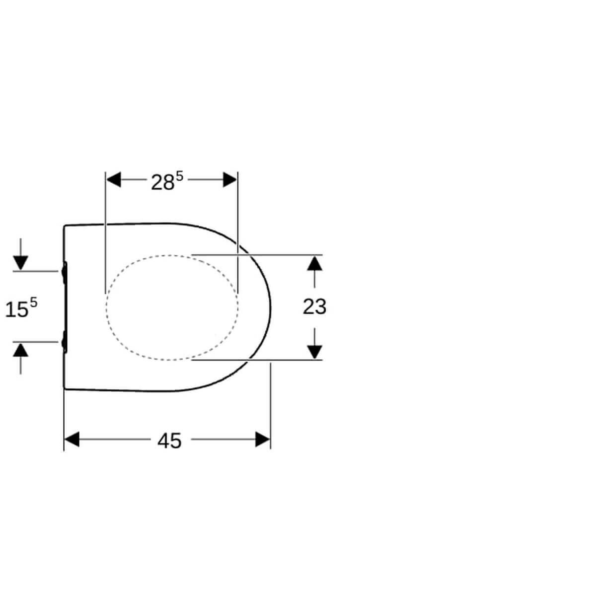 Geberit WC-Sitz iCon schlankes Design Absenkautomatik