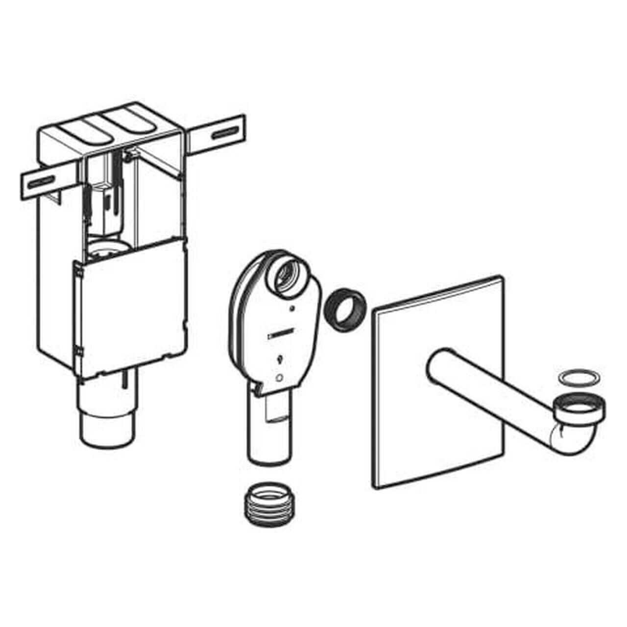 Geberit Unterputz-Geruchsverschluss 50/56 mm Wandeinbau (151120211)