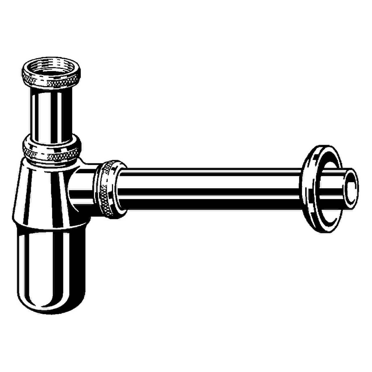 Viega Flaschengeruchsverschluss 5753 G1 1/4 x 32 mm verchromt