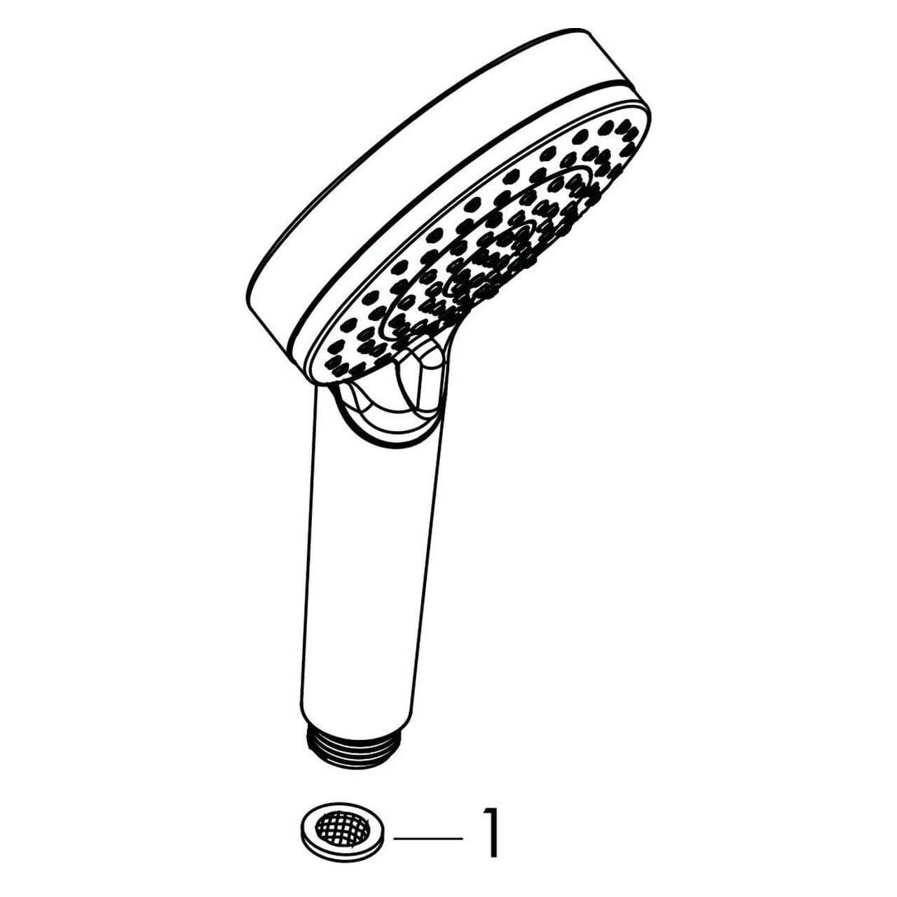 Hansgrohe Handbrause Crometta Vario EcoSmart Chrom