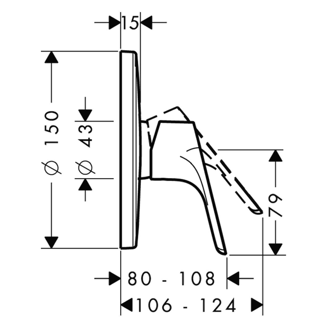 Hansgrohe Duscharmatur Focus Chrom