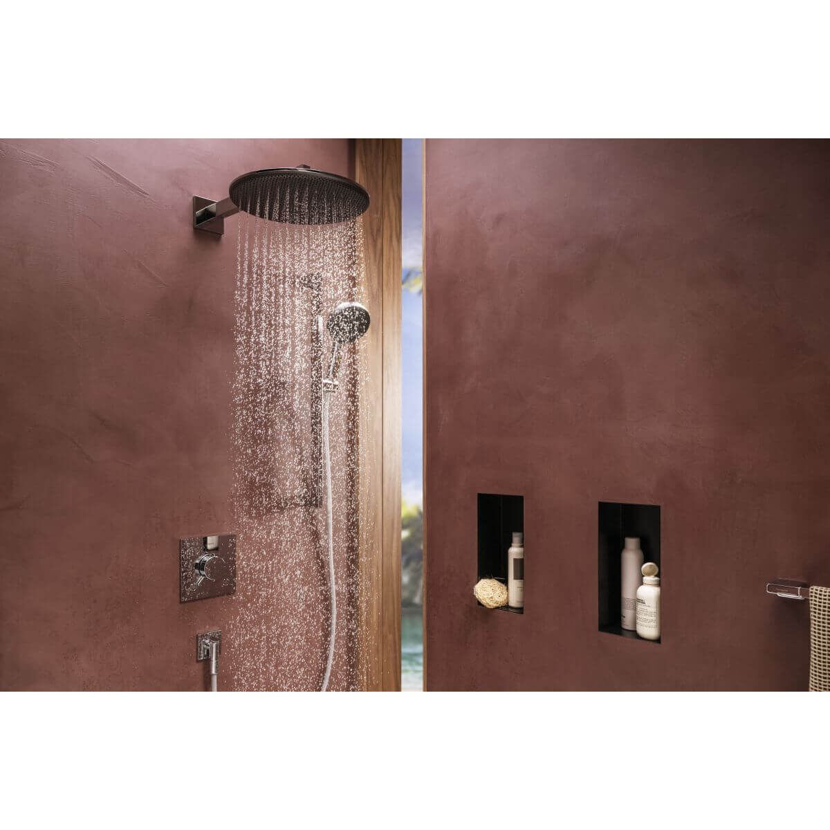 Hansgrohe Thermostat Ecostat Comfort E UP für 2 Verbraucher 24 l/min chrom