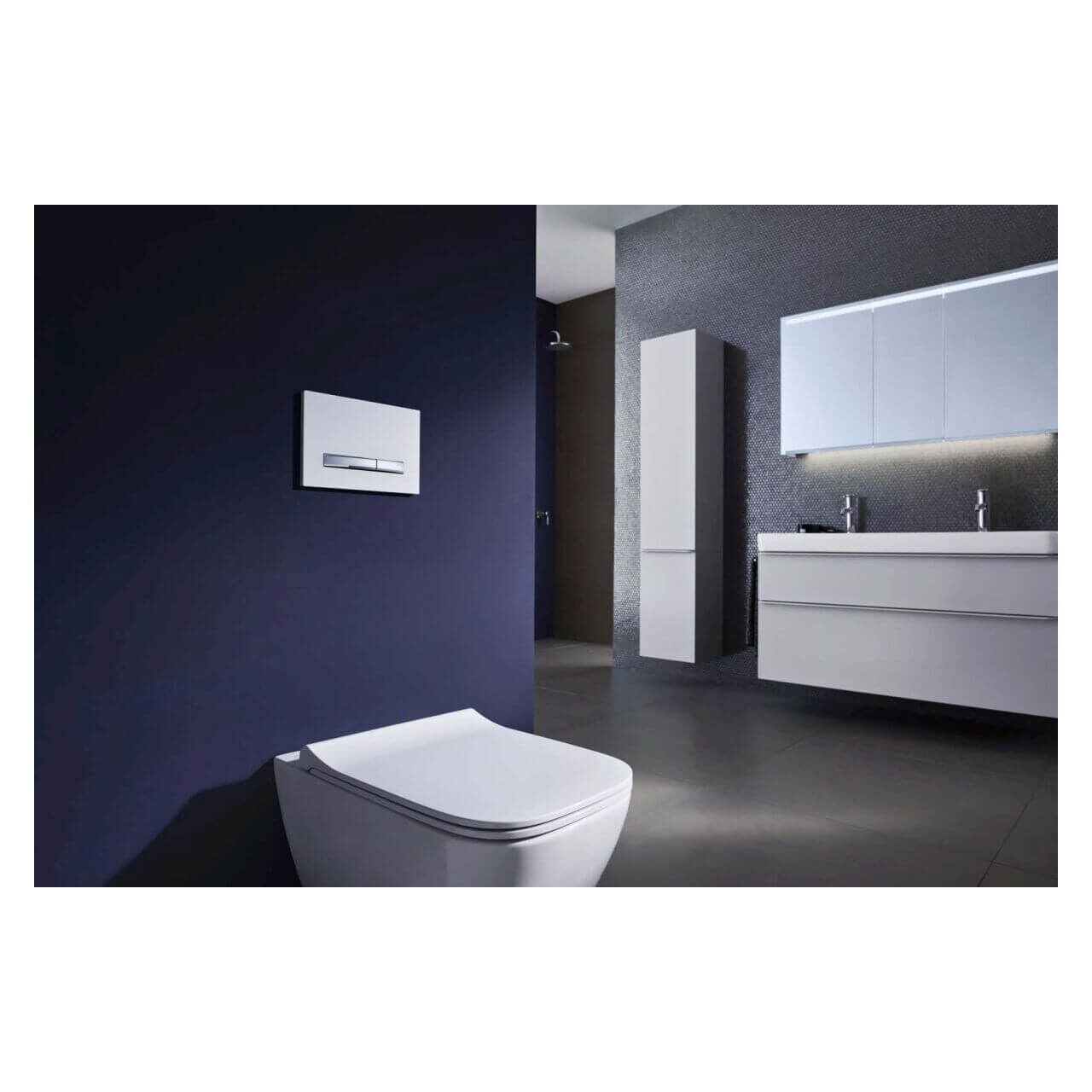 Geberit Wand-WC Smyle Square Rimfree KeraTect 4,5 l Weiß