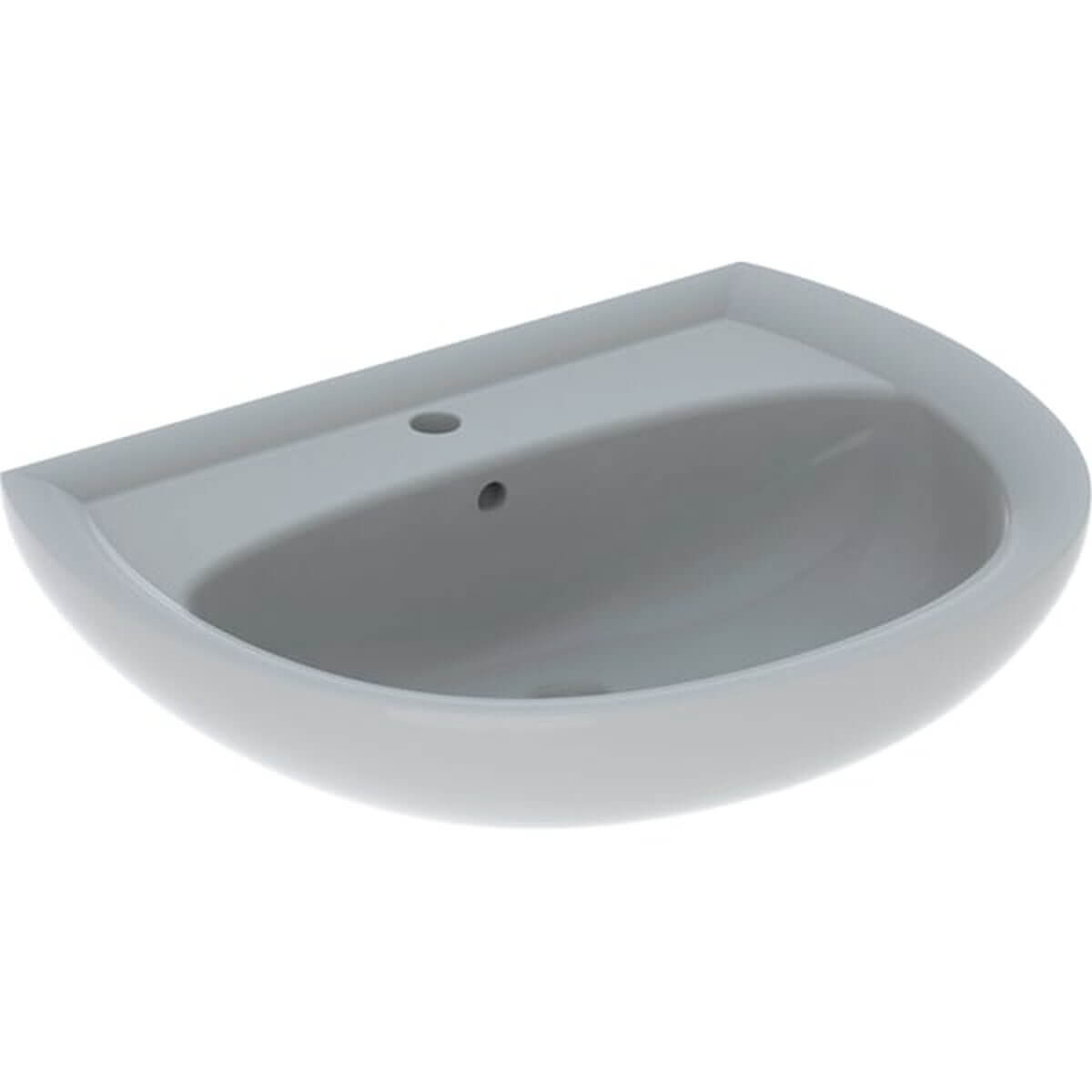 Geberit Waschtisch Renova 65 x 51 cm manhattan mit Hahnloch und Überlauf