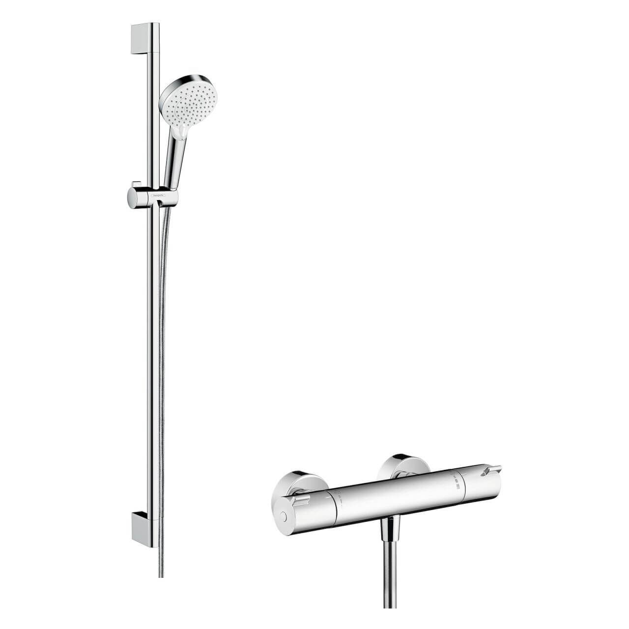 Hansgrohe Brausegarnitur Crometta mit Ecostat 1001 CL (27813400)