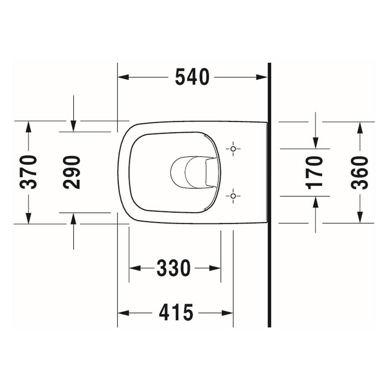 Duravit Wand-WC-Tiefspül-Set DuraStyle Rimless Weiß