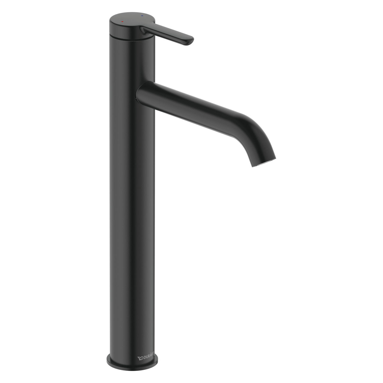 Duravit Waschtischarmatur XL C.1 Schwarz Matt 166 mm ohne Zugstangen-Ablaufgarnitur (C11040002046)