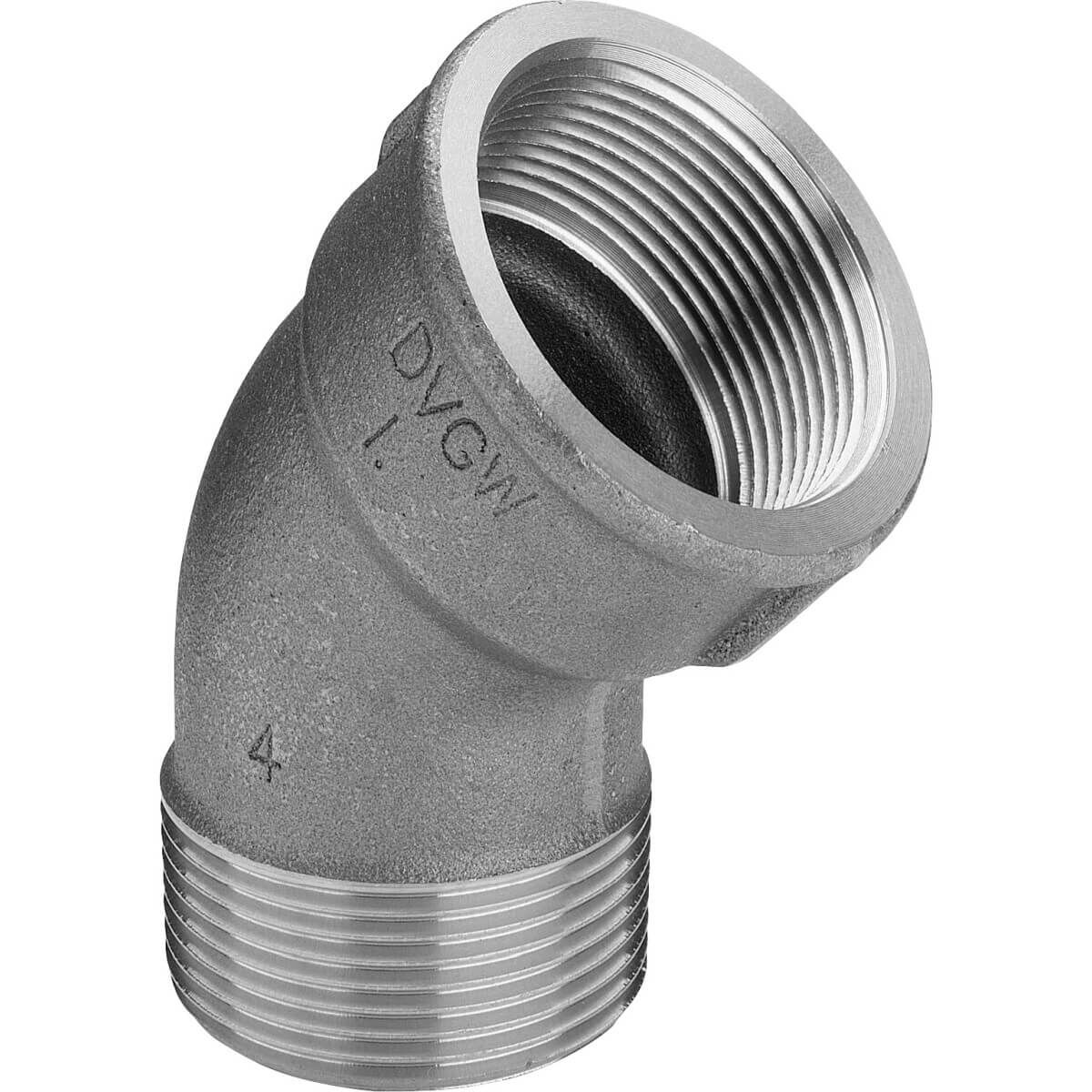 Viega Bogen 3121 R 3/4 x Rp 3/4 45° Rotguss