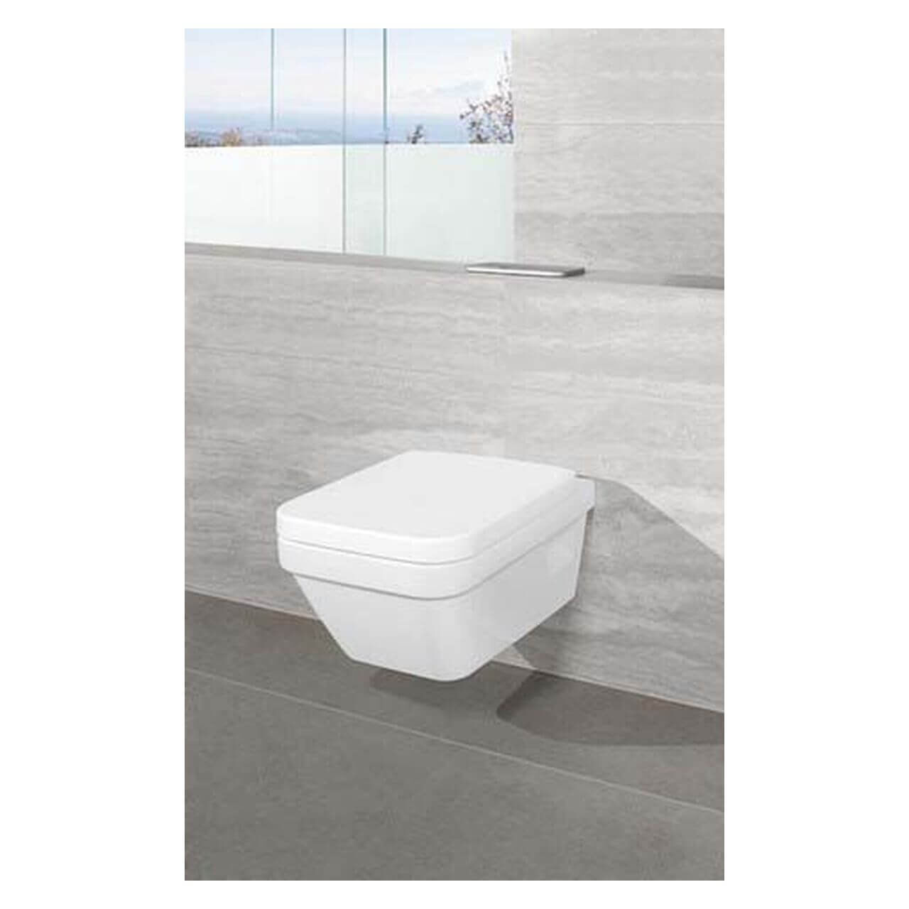 Villeroy & Boch - Combi-Pack-Wand-Tiefspül-WC - eckig Architectura DirectFlush C-Plus