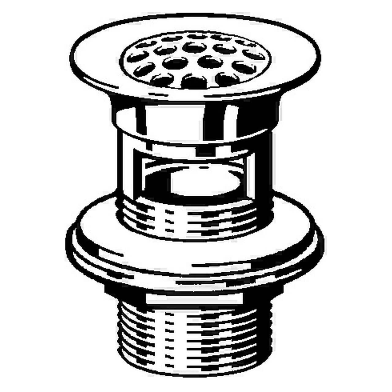 Viega Schaftventil G 1 1/4 x 60x70 mm 5226.1 Chrom