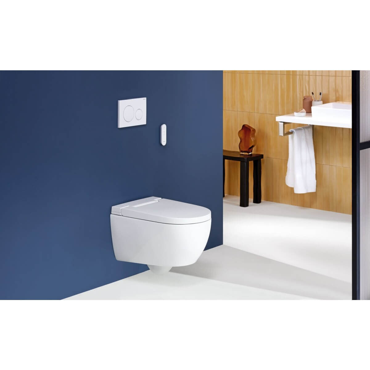 Geberit Dusch-WC AquaClean Alba, spülrandlos mit KeraTect-Beschichtung