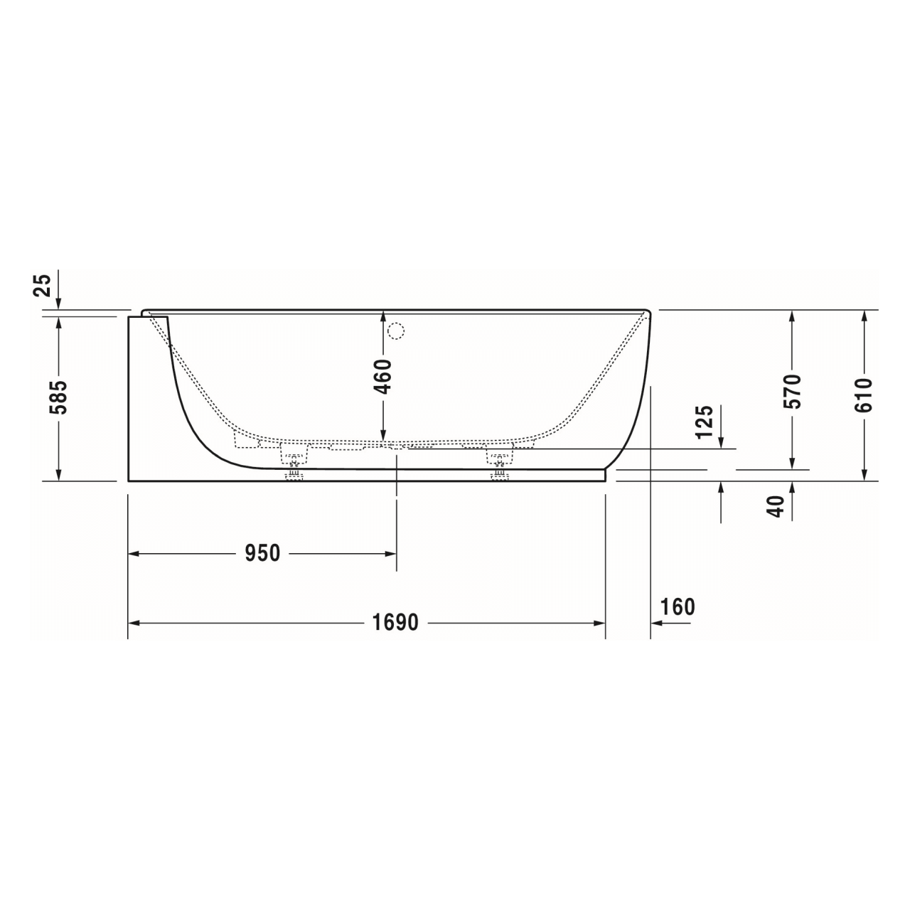 Duravit Oval-Badewanne Luv 185x95 cm matt Weiß, links (700431000000000) – jetzt bei Meds24 Duravit Oval-Badewanne Luv 185x95 cm matt Weiß, links (700431000000000)