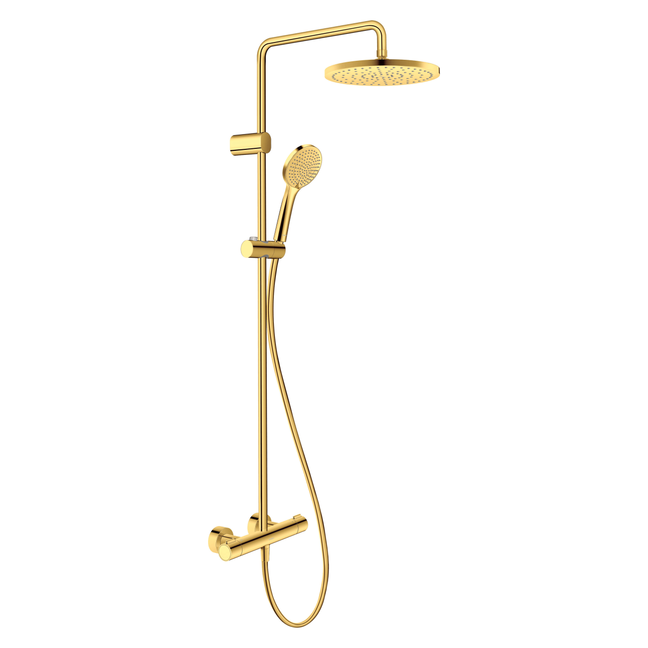 Duravit Duschsystem MinusFlow 354 mm mit Thermostat Gold (TH4282008034)