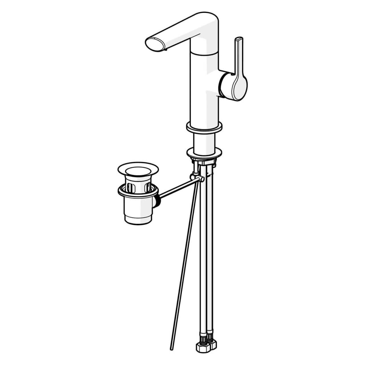 Hansa Waschtischarmatur Hansaronda Chrom DN 15