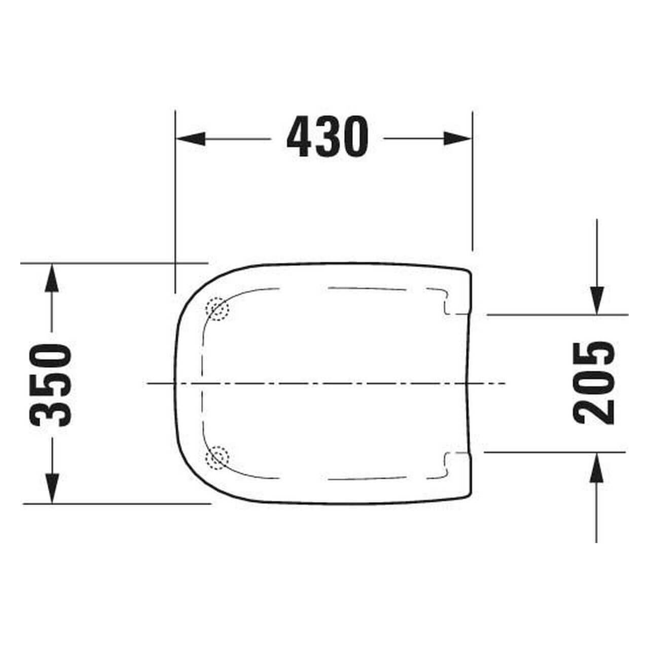 Duravit WC-Sitz D-Code ohne Absenkautomatik Weiß
