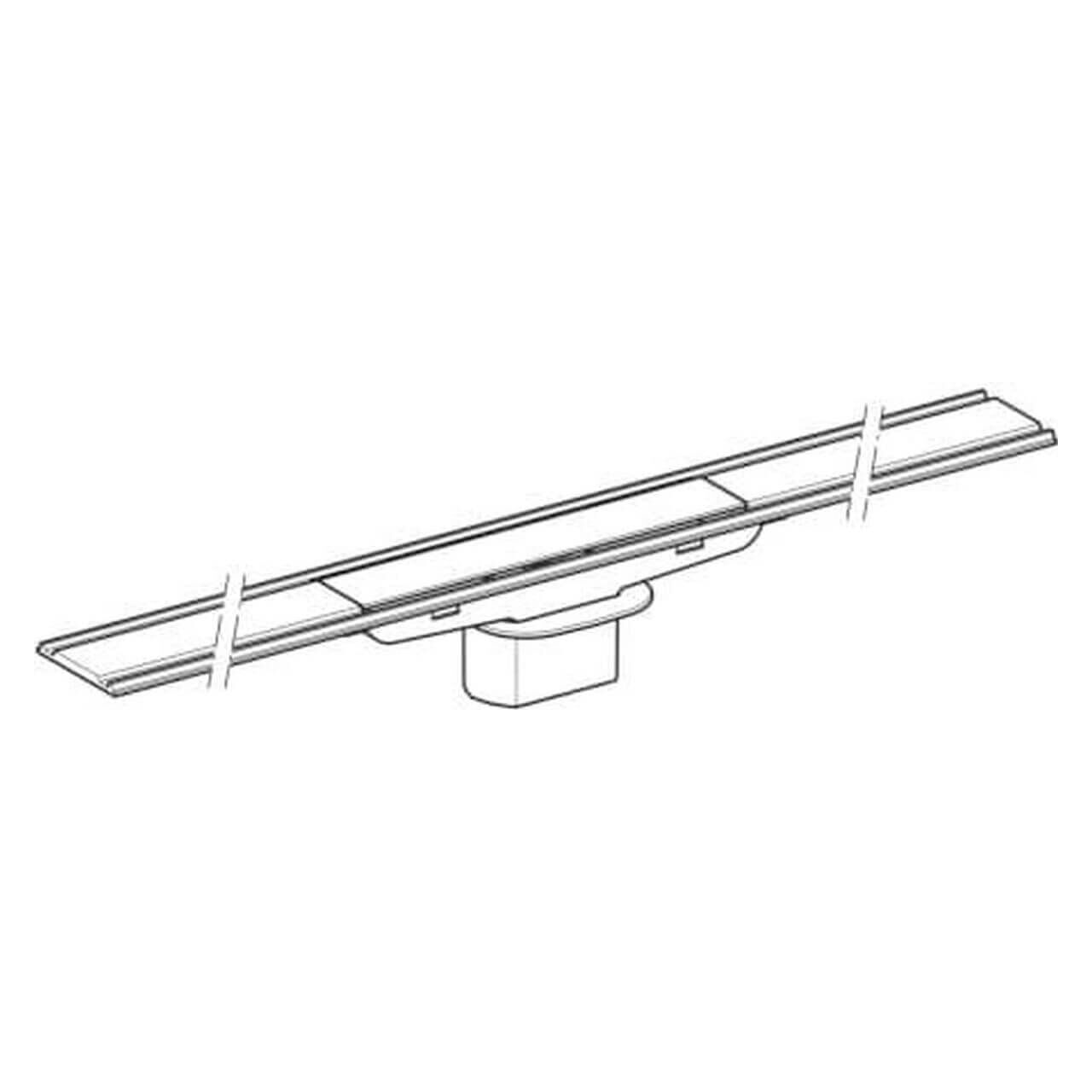 Geberit Duschrinne CleanLine 60 Edelstahl gebürstet 30-90 x 4,7 cm