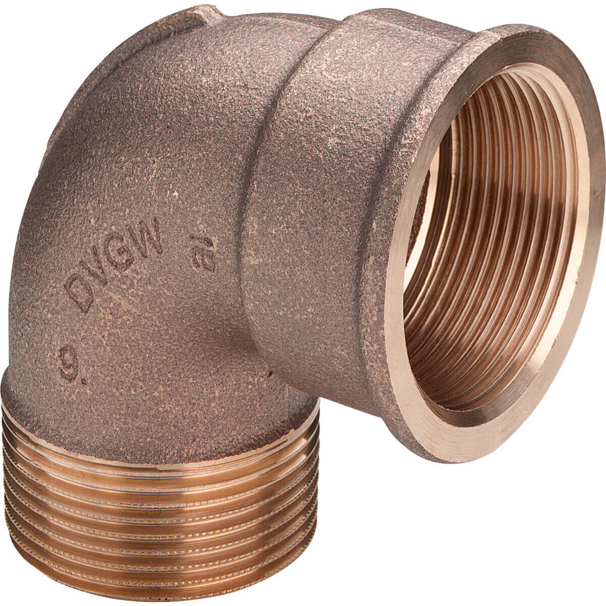 Viega Bogen 3092 R 1 1/2 x Rp 1 1/2 90° Rotguss