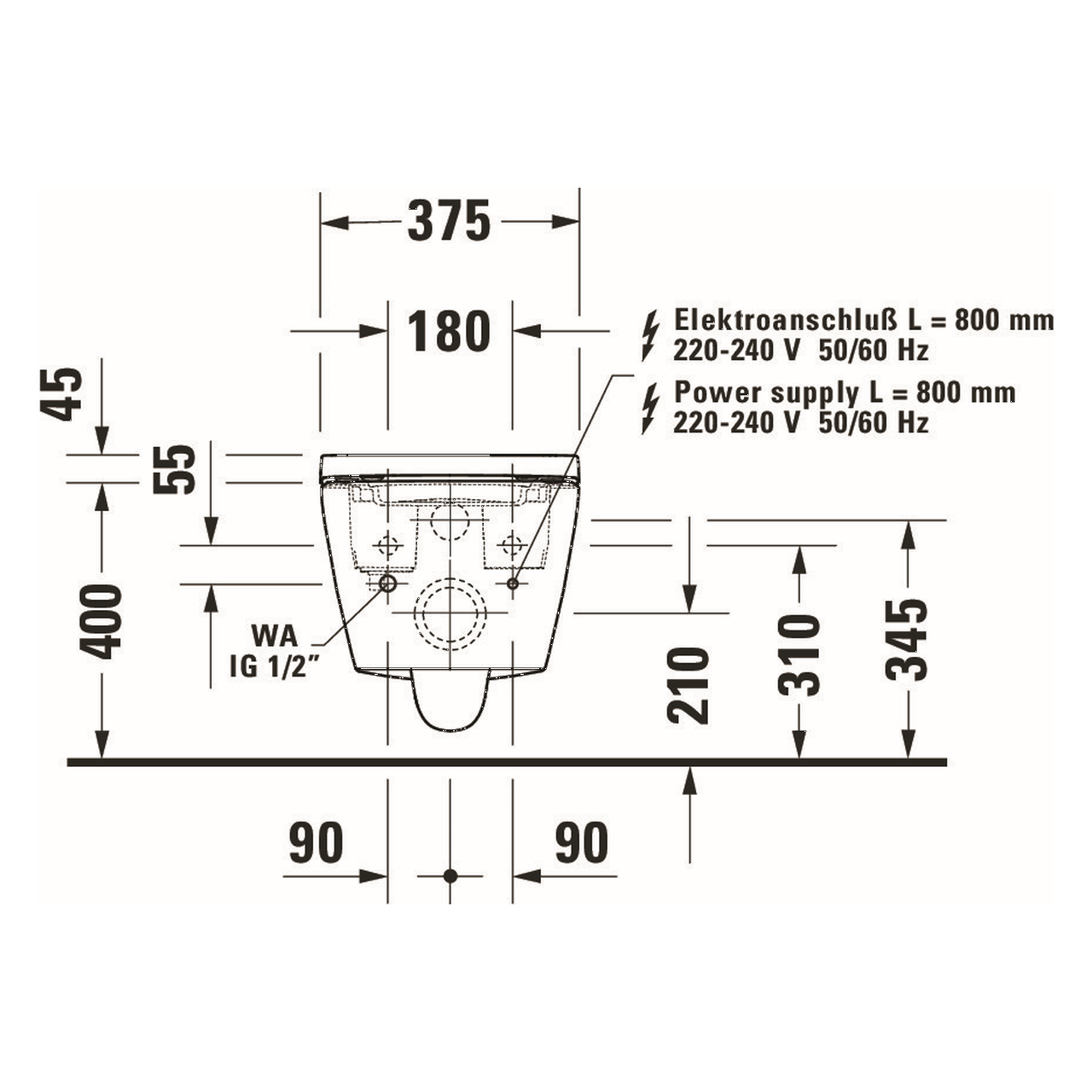 Duravit - Kompakt-Dusch-Tiefspül-WC - D-Neo