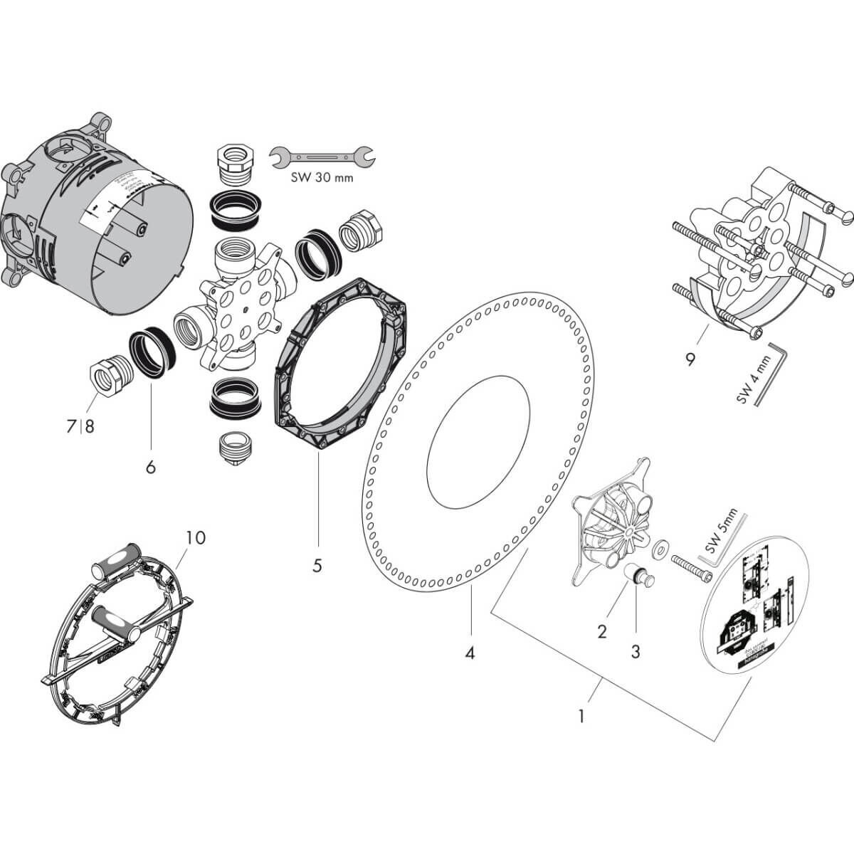 Hansgrohe Grundkörper iBox Universal