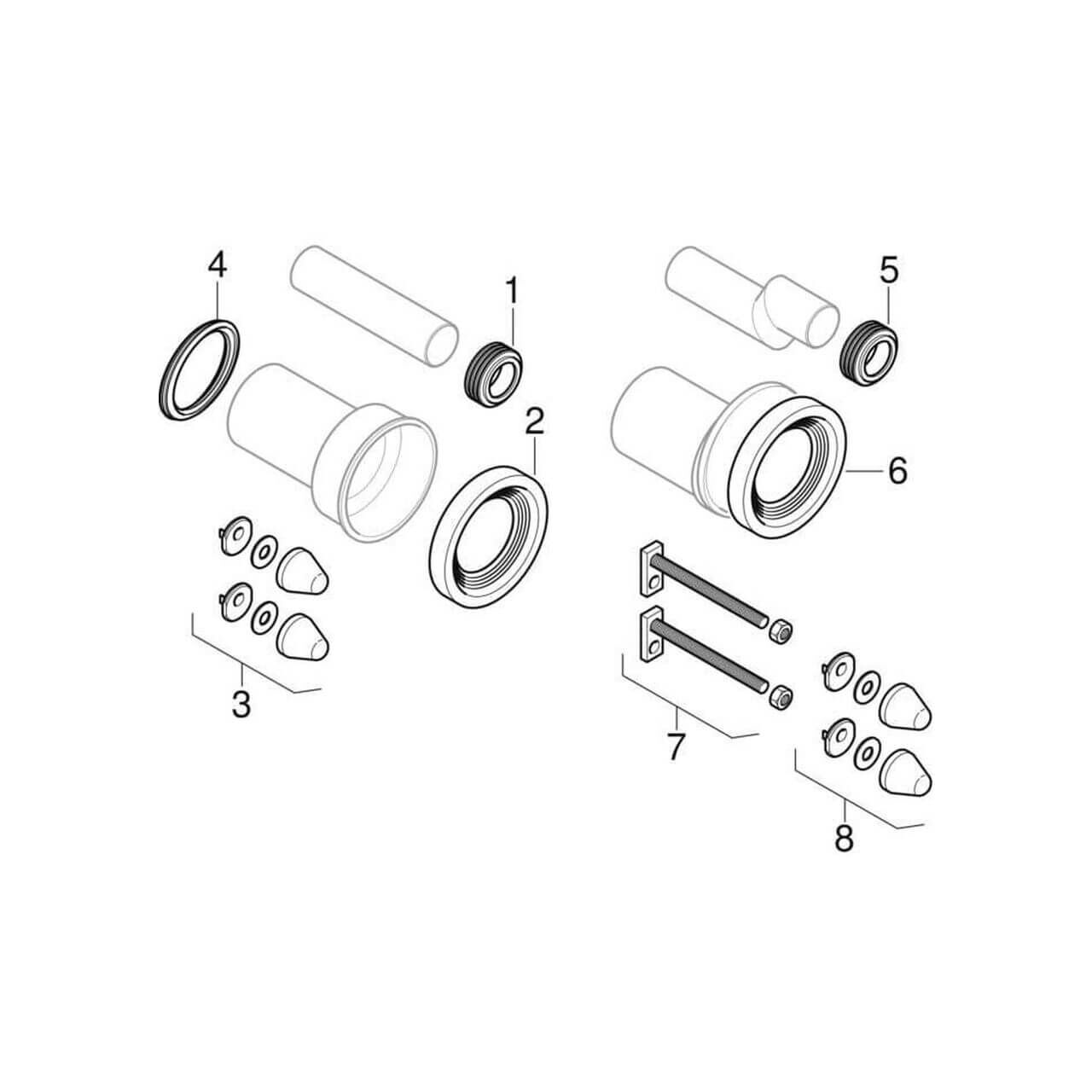 Geberit Wand-WC-Element Kombifix BH 108 cm mit Sigma UP-Spülkasten (110300005)