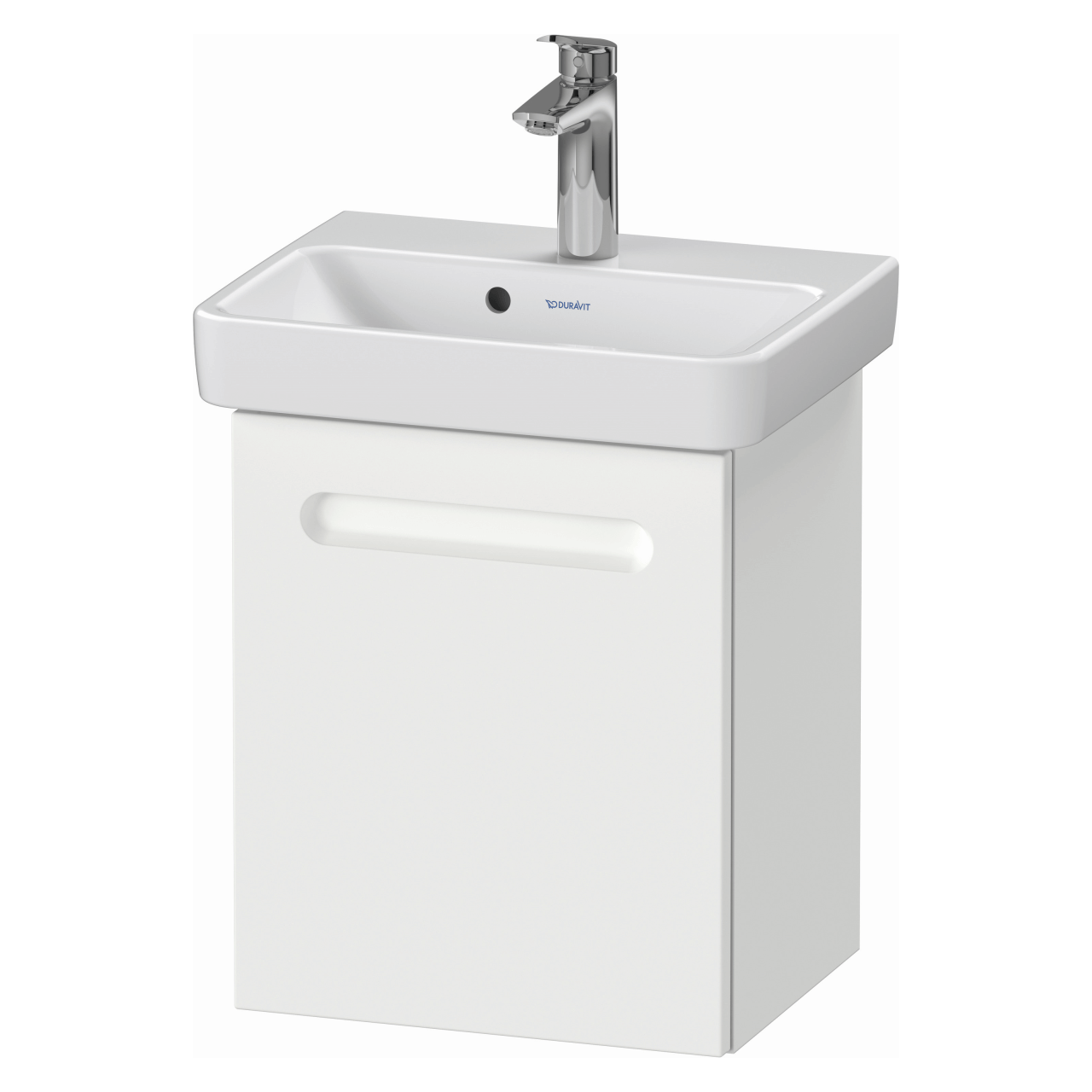 Duravit Waschtischunterschrank No.1 39x34,6x47,8 cm Weiß Matt Tür links