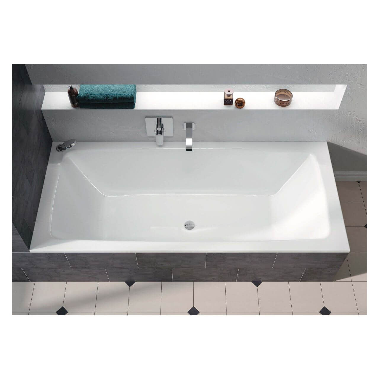 Kaldewei Badewanne CAYONO DUO 180x80 cm Weiß (272500010001)