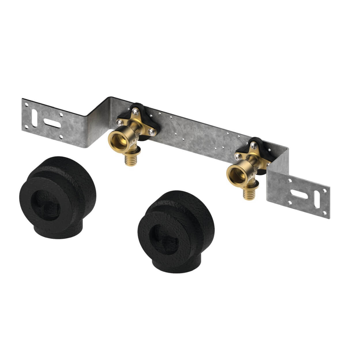 Tece Montageeinheit TECEflex 16 mm x Rp 1/2 Stahl verzinkt/Siliziumbronze