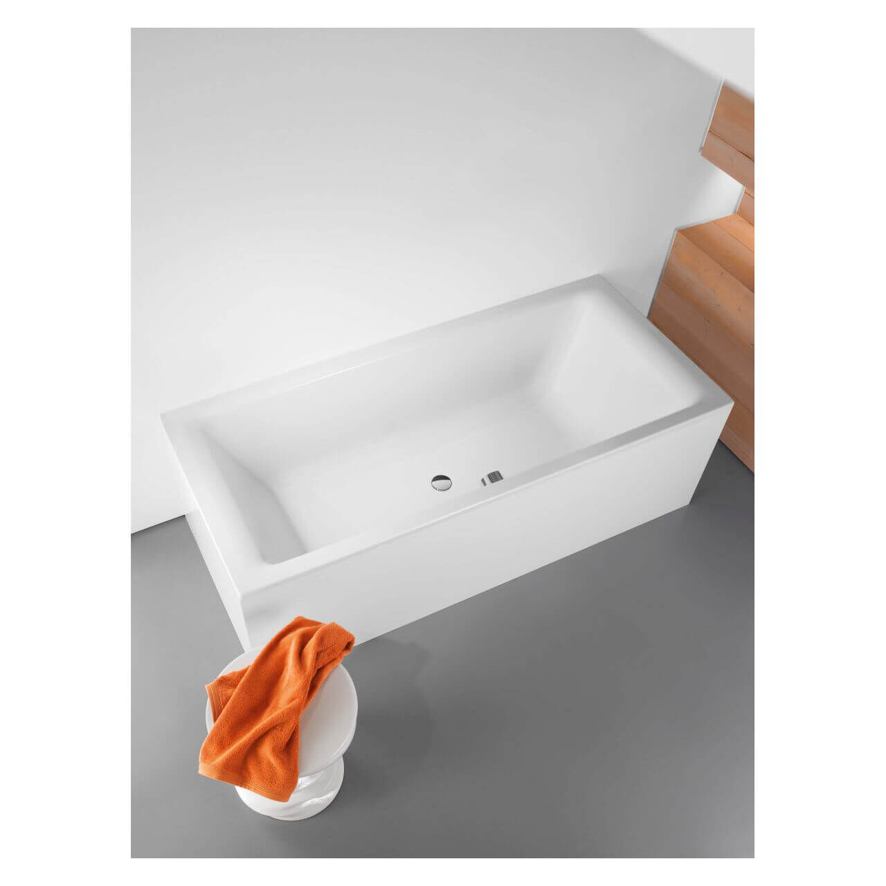 Kaldewei Badewanne PURO DUO 663 170x75cm, Überlauf mittig, Vollantislip, manhattan (12366722)
