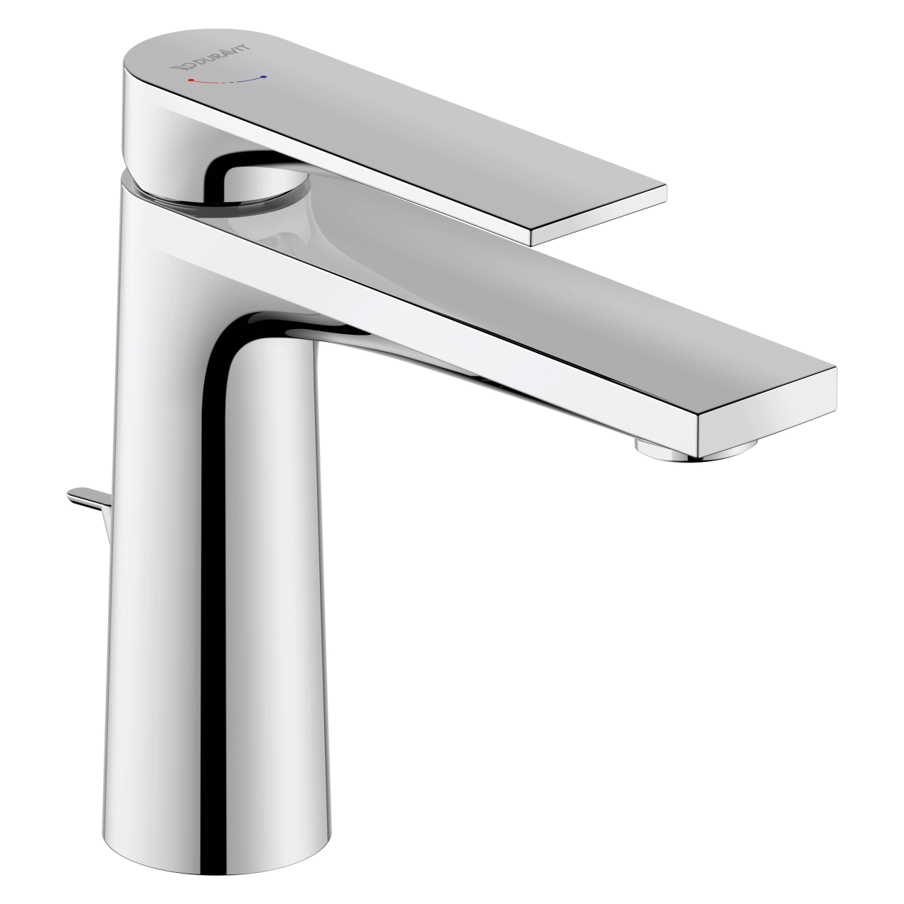 Duravit Waschtischarmatur Tulum M FreshStart Chrom mit Zugstangen-Ablaufgarnitur (TU1021001010)