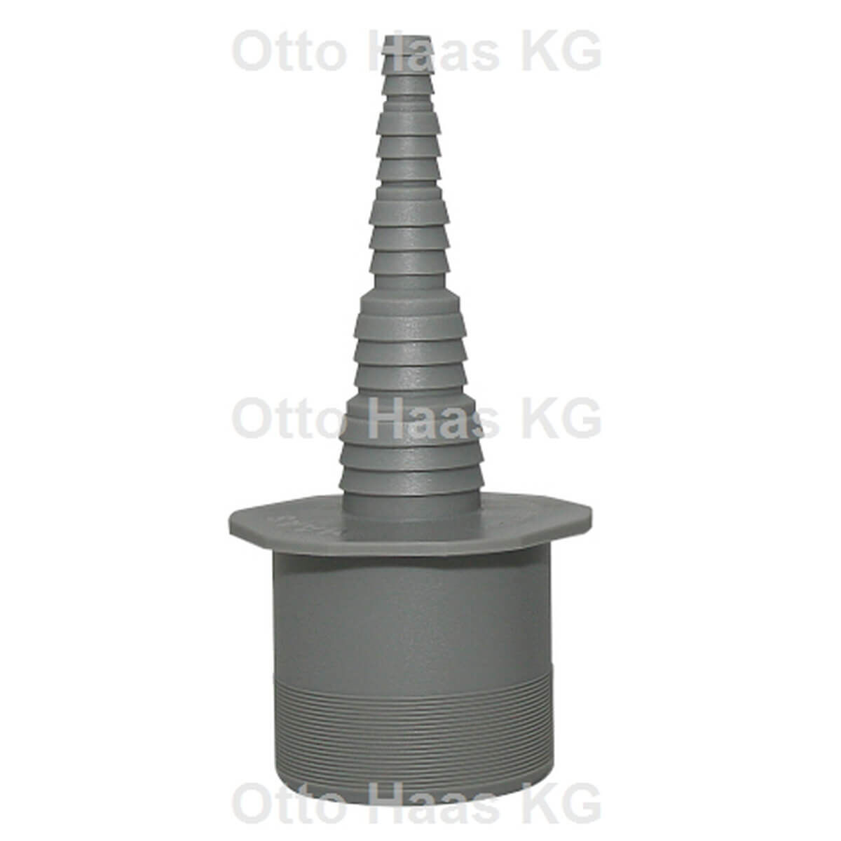 Haas Schlauchanschluss DN 50 grau