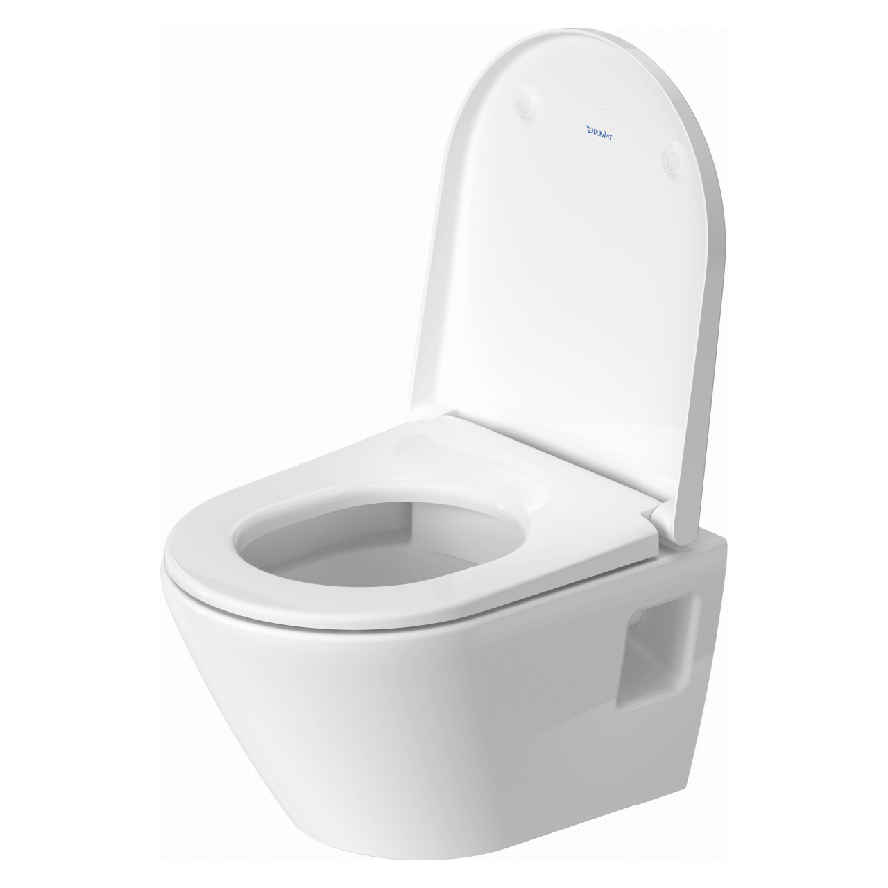 Duravit Wand-Tiefspül-WC-Set Compact D-Neo Rimless Weiß mit WC-Sitz und Absenkautomatik (45870900A1)
