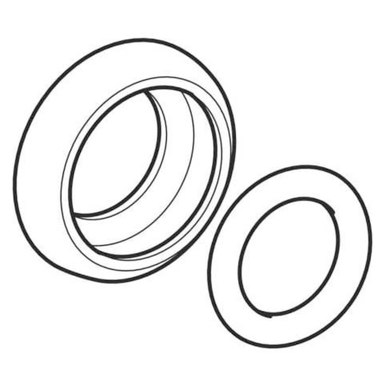 Geberit - Spülbogen-Außenverbinder - 44 mm Weiß | Spülrohre | WC-Keramiken