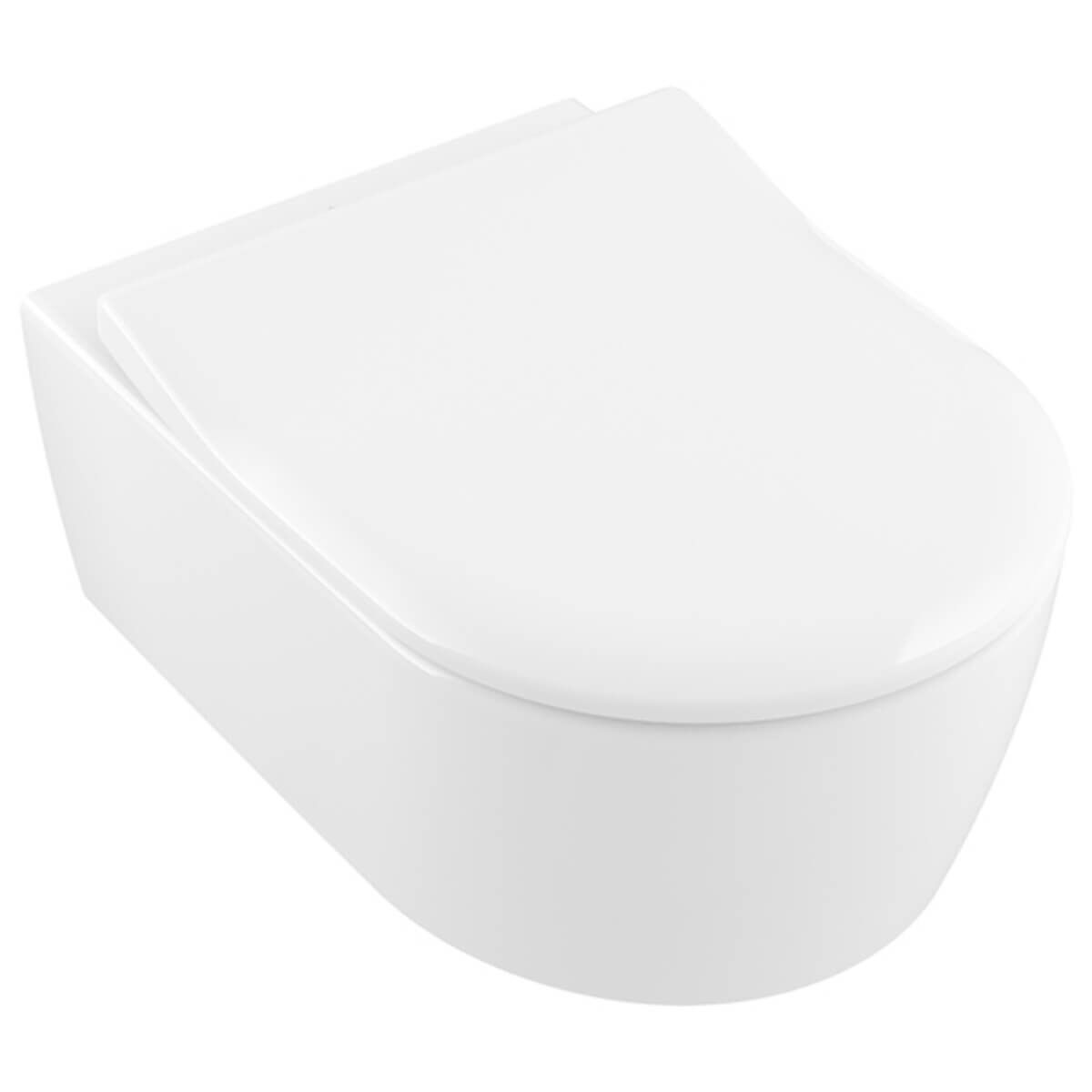 Villeroy & Boch Combi-Pack-Wand-Tiefspül-WC Avento DirectFlush SlimSeat Weiß