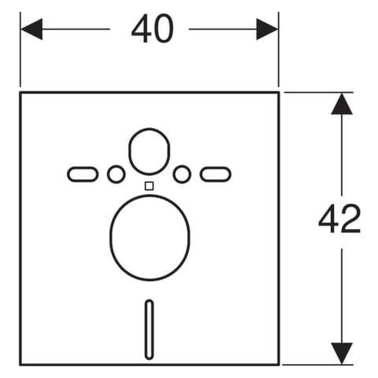 Geberit Schallschutzset Kombifix für Wand-WC/Bidet PE-E weiß