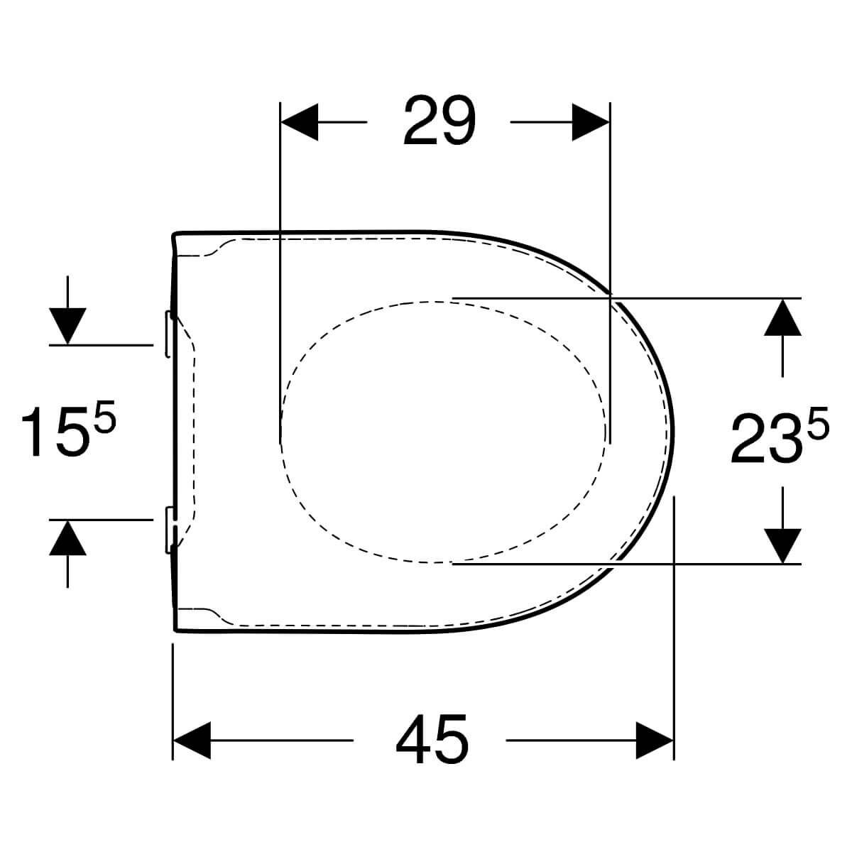 Geberit WC-Sitz iCon Absenkautomatik weiß